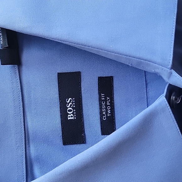 Hugo Boss Mens Dress Shirt, Sz 16 - Picture 2 of 11